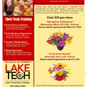 short term classes lake technical college short term fee based phlebotomy tech flyer spring 2018