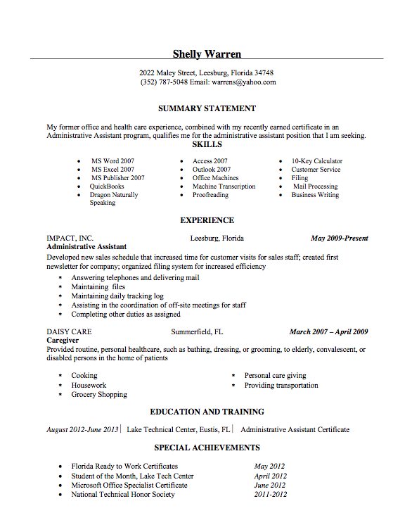 Administrative-Assistant-Resume-Sample