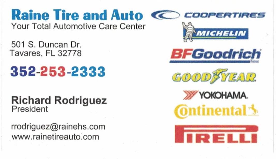 Raine Tire & Auto Hiring Auto Service Techs