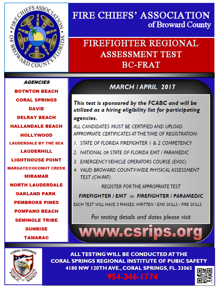 Firefighter Regional Assessment Test BC-FRAT