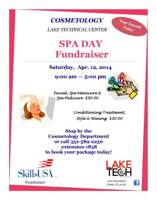 Cosmetology Spa Day Flyer Day 2014 309x400 Friday Update 3/21/14