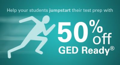 GED Ready 50% off! ged 400x216 GED Ready 50% off!