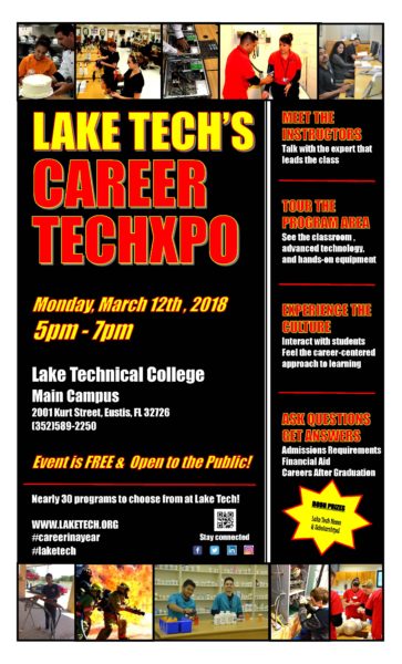 Lake Technical Colleges 3rd Annual Career TechXpo Career TechXpo March 2018 363x600 Lake Technical Colleges 3rd Annual Career TechXpo