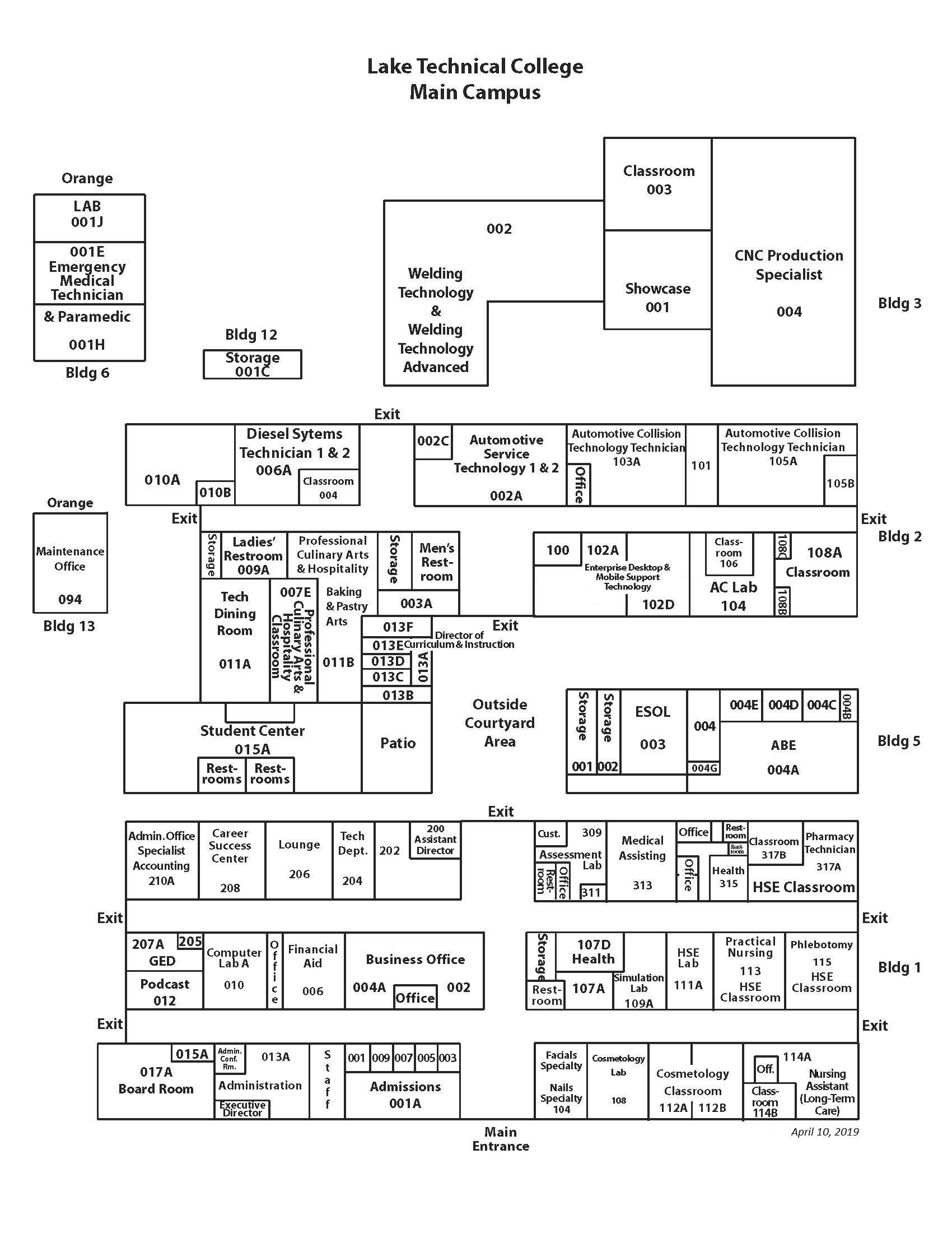 campus map 041019 Campus Maps