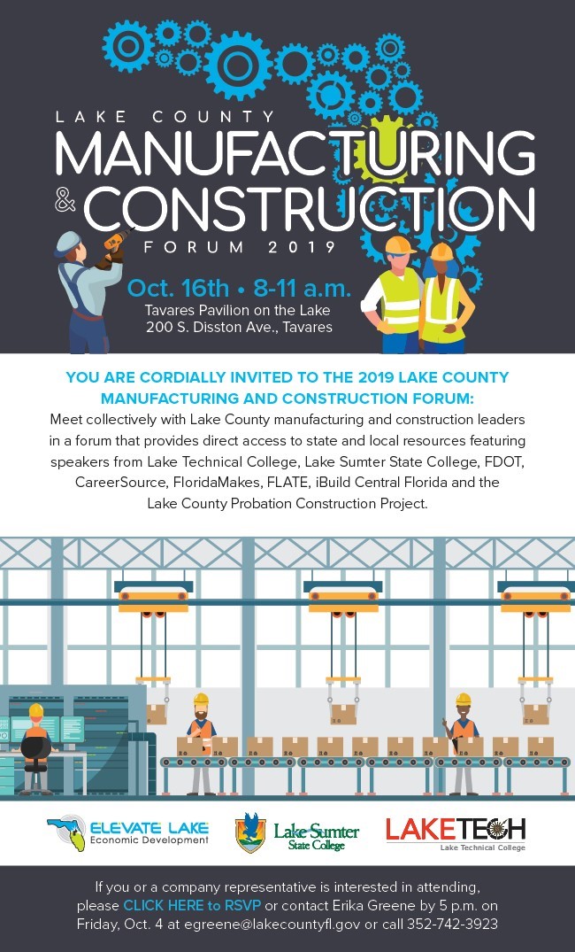 Manufacturing and Construction Forum 101619 Academic Affairs 09/20/19