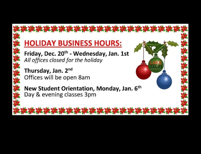 Holiday Hours LTC2019 7