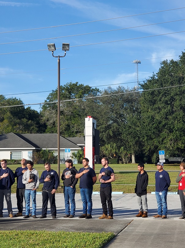 Veterans Day flagpole 5 111721 Student Affairs ~ 11/17/21