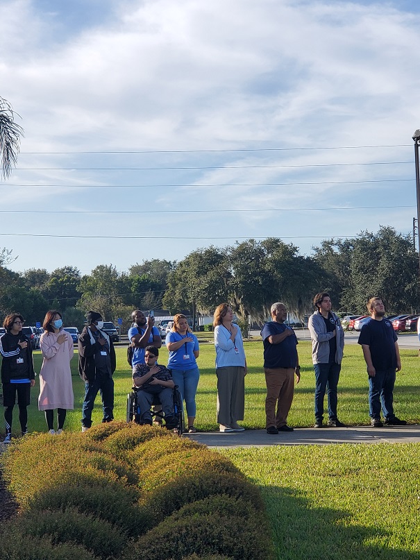 Veterans Day flagpole 6 111721 Student Affairs ~ 11/17/21