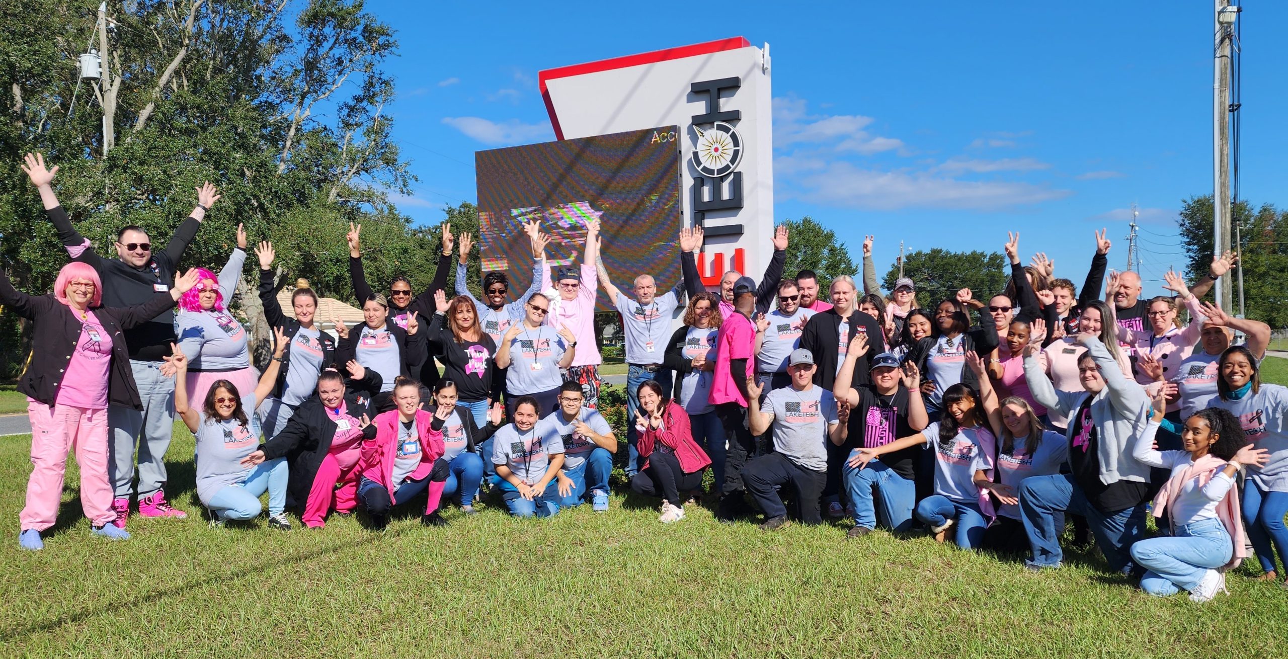 Pink Out 2022 scaled Lake Tech Raises $1,140 for Cancer Institute